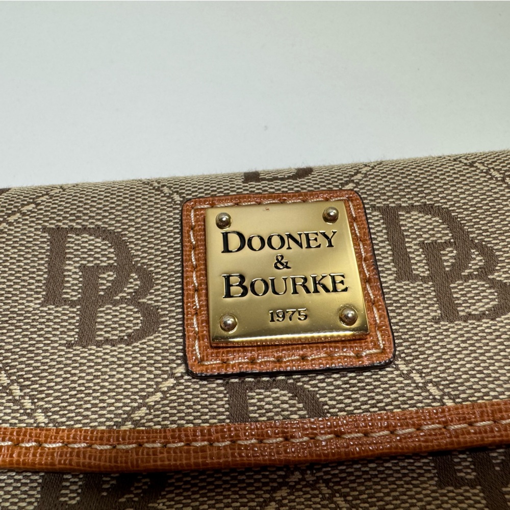 Dooney & Bourke Brown and Tan Women's Wallet - Picture 3 of 7